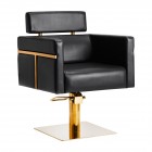 Hairdressing Chair GABBIANO TOLEDO GOLD black